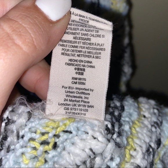 FREE PEOPLE oversize loose knit striped sweater M - Picture 5 of 5